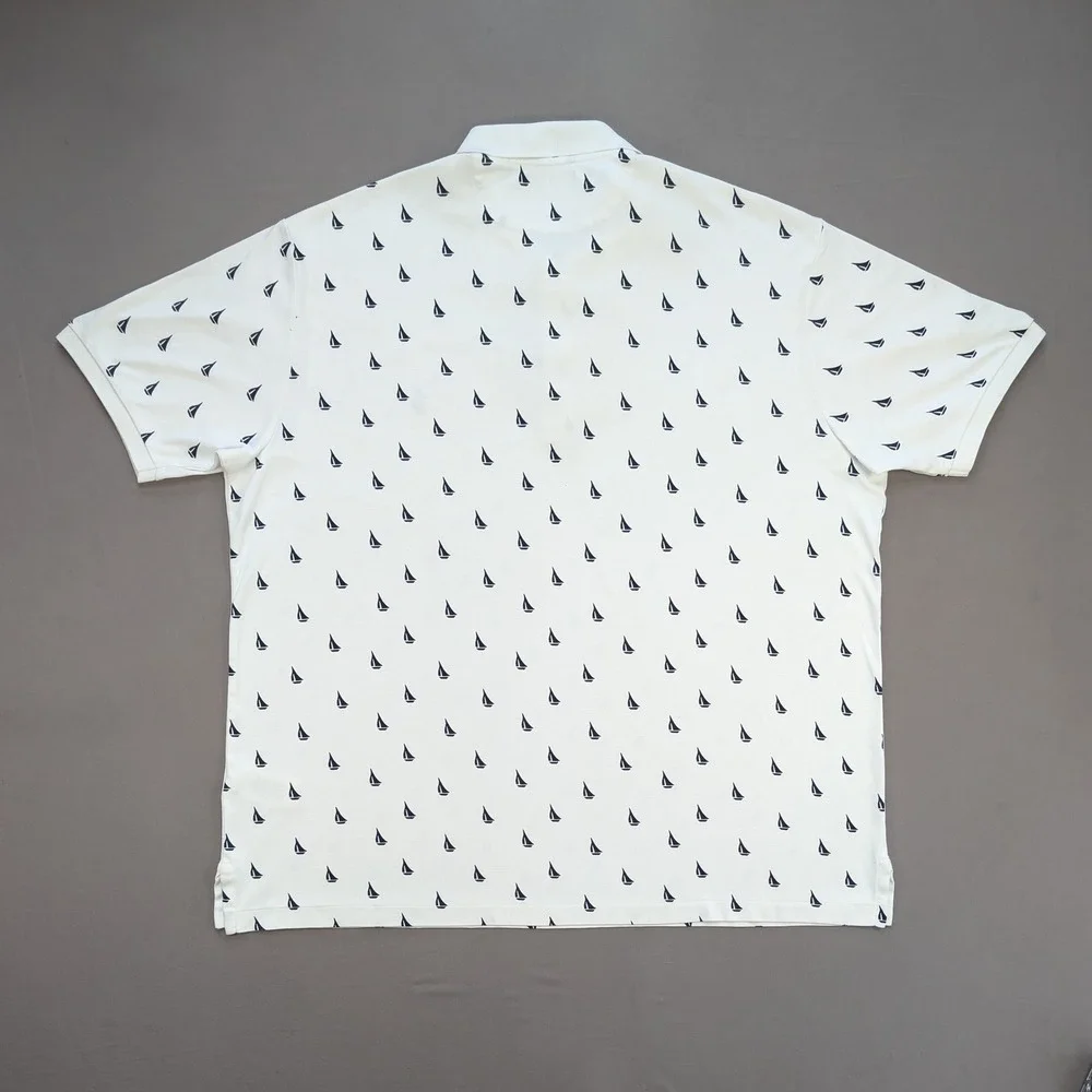 Polo Ralph Lauren XLT Sailboat Print Cotton Polo Big Tall